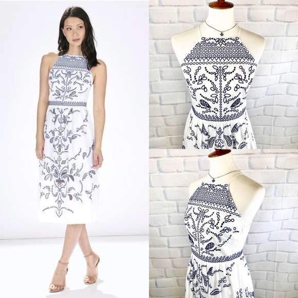 P A R K E R : “Alana” Eyelet Midi Cotton Dress - Picture 3 of 8